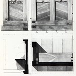 л. 30. Церковь Петра и Павла, с. Вирма. Архитектор А.В. Ополовников. 1950 г. Детали клироса (обмер)