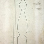 л. 29. Церковь Флора и Лавра, с. Мегрега. Тех. арх. Д.Г. Сафонова. 1950 г. Шаблон балясины