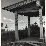 Покровская церковь, о. Кижи. Нижняя площадка крыльца после реставрации.