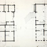 л. 18. Дом Бровина, д. Онежаны. Тех. арх. Д.Г. Сафонова. 1949 г. План 1-го и 2-го этажей (обмер)