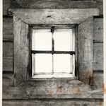 Преображенская церковь, о. Кижи. Подлинная форма окна в трапезной. Вид изнутри.