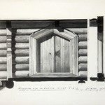 Покровская церковь, о. Кижи. Дверь между крыльцом и сенями.