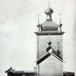 л. 11. Водлозерский Ильинский погост. Архитектор А.В. Ополовников. 1947 г. Восточный фасад (обмер)