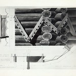 Успенская церковь, г. Кондопога. Фронтонный пояс на четверике. Деталь на на восточном фасаде.