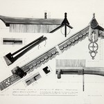 л. 8. Успенская церковь, г. Кондопога. А.В. Ополовников. 1949 г. Детали кровли трапезной