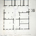 л. 13. Дом Ошевнева, д. Ошевнево. Тех. арх. Э.В. Ильин 1950 г. План нижнего этажа (реставрация)