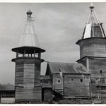 Церковь Вознесения Господня, с. Типиницы. Реставрация шатра. Общий вид с юга до покрытия шатра.