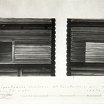 л. 23. Дом Клопова, д. Потаневщина. Тех. арх. Д.Г. Сафонова. 1950 г. Печь в зимней избе (обмер)
