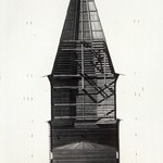 Церковь Вознесения Господня, с. Типиницы. Проект реставрации (арх. Ополовников А., техн. Крохин В.). Разрез поперечный по центральному столпу.
