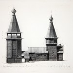 Церковь св. Варвары, с. Яндомозеро. Проект реставрации. Фасад южный.