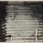 Успенский собор, г. Кемь. Реставрация окон центральной стопы. Западное окно четверика. Заделанное круглое окно. Вид изнутри.