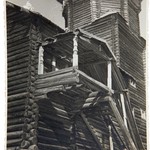 Успенская церковь, г. Кондопога. Южное крыльцо в процессе реставрации.