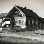л. 25. Дом Птицына, д. Корбозеро. А.В. Ополовников. 1947 г.(?) Общий вид дома