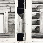 л. 34. Успенская часовня, д. Васильево. Тех. арх. Э.В. Ильин. 1950 г. Детали окон в алтаре, разрез (обмер)