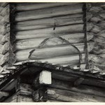 Успенский собор, г. Кемь. Восстановление элементов северного придела. След утраченного кокошника на угле четверика.