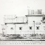 Церковь Петра и Павла, с. Чёлмужи. Проект реставрации (Арх. худ. Гнедовский Б.). Фасад южный.
