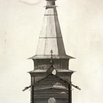 Церковь Петра и Павла, с. Чёлмужи. Проект реставрации (Арх. худ. Гнедовский Б.). Разрез поперечный по трапезной.