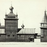 Ильинский погост на Водлозере. Проект реставрации (Арх. Ополовников А.). Фасад северный.