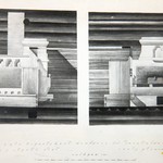 л. 23. Дом Клопова, д. Потаневщина. Тех. арх. Д.Г. Сафонова. 1950 г. Печь в летней избе (обмер)