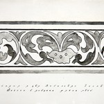 л. 31. Успенская часовня, д. Васильево. Тех. арх. Э.В. Ильин. 1950 г. Шаблон с рисунка тябла неба (обмер)