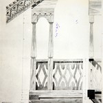 л. 14. Дом Ошевнева, д. Ошевнево. Тех. арх. Э.В. Ильин 1950 г. Деталь столбика (обмер)
