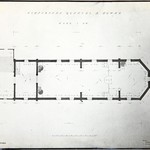 л. 9. Покровская церковь. Архитекторы Б.В. Гнедовский, Л.М. Лисенко. 1947 г. План 1-го этажа (обмер)