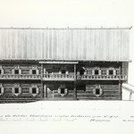 л. 4. Дом Лепсина, д. Кузнецы. А.В. Ополовников, 1950 г. Южный фасад (реставрация)