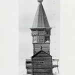 л. 17. Успенская церковь, г. Кондопога. Архитектор А.В. Ополовников. 1948 г. Западный фасад (обмер)