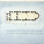 л. 17. Церковь Преображения Господня, д. Онежаны. Конец 1940-х гг. План