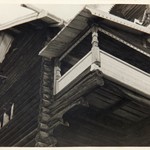 Успенская церковь, г. Кондопога. Реставрация крыльца. Вид снизу.