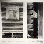 л. 31. Успенская часовня, д. Васильево. Тех. арх. Э.В. Ильин. 1950 г. Деталь окна (обмер)