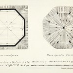 Церковь Вознесения Господня, с. Типиницы. Обмеры (техн. Крохин В.). Планы центрального восьмерика и звонницы.