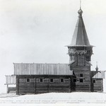 л. 26. Петропавловская церковь, с. Лычный остров. Архитектор А.В. Ополовников. 1949 г. Южный фасад (реставрация)
