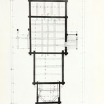 л. 17. Успенская церковь, г. Кондопога. Архитектор А.В. Ополовников. 1948 г. План 1-1 и схема балок (обмер)