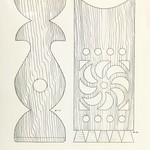 л. 25. Часовня Петра и Павла, д. Волкостров. Архитектор А.В. Ополовников. 1950 г. Шаблоны: балясина ограждения галереи; полотенце (реставрация)
