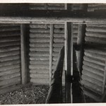 Церковь св. Варвары, с. Яндомозеро. Сруб восьмерика и опоры столбов, несущих шатёр.