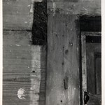 Покровская церковь в Кижах. След в стене от  замковых выпусковых старого проёма.