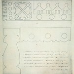Церковь Вознесения Господня, с. Типиницы. Обмеры (техник Крохин В.). Шаблоны причелин, подзора и ножки скамьи.