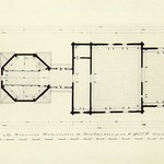 Церковь Вознесения Господня, с. Типиницы. Проект реставрации (арх. Ополовников А., техн. Крохин В.). План церкви на уровне окон.