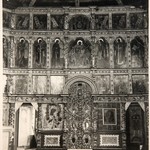 Преображенская церковь, о. Кижи. Центральная часть восстановленного иконостаса.