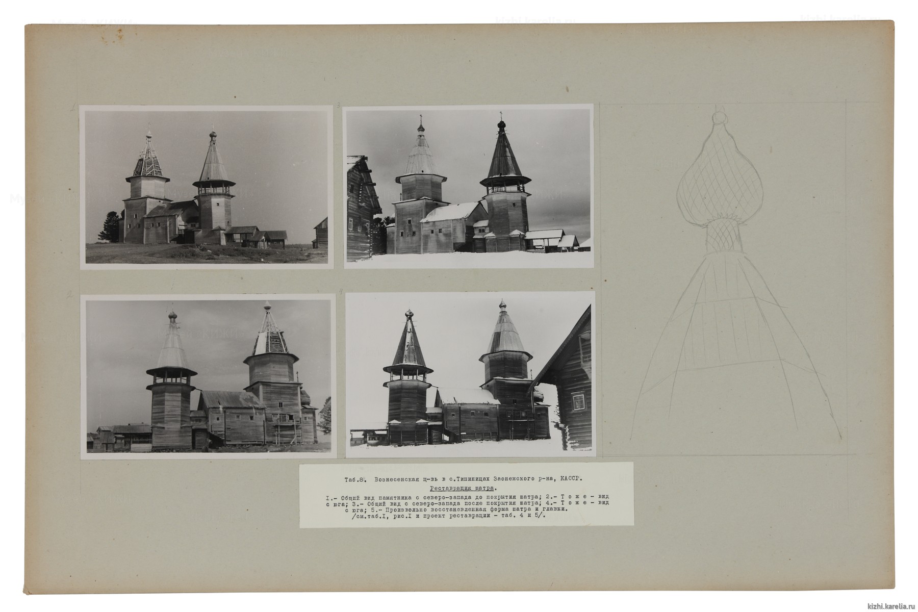 Церковь Вознесения Господня, с. Типиницы. Реставрация шатра
