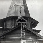 Церковь Петра и Павла, с. Чёлмужи.Верх алтарного придела - вид с востока.