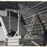Успенская церковь, г. Кондопога. Южное крыльцо в процессе реставрации.