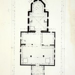 л. 24. Петропавловская церковь, с. Вирма. Архитектор А.В. Ополовников. 1950 г. План (обмер)