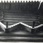 л. 20. Успенская церковь, г. Кондопога. 1948-1949 гг. Деталь фронтонного пояса на фасаде