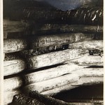 Успенская церковь, г. Кондопога. Фрагмент сруба изнутри.