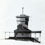 л. 29. Петропавловская церковь, с. Лычный остров. Архитектор А.В. Ополовников. 1949 г. Разрез 2-2 (обмер)