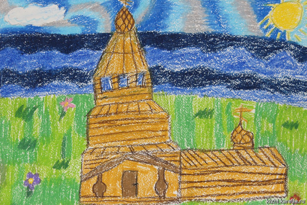Остров Кижи. Часовня из деревни Корба