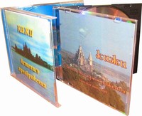 DVD-диски двух частей фильма Кижи. Летопись преображения DVD-диски двух частей фильма Кижи. Летопись преображения