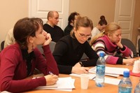 Во время пресс-конференции Во время пресс-конференции